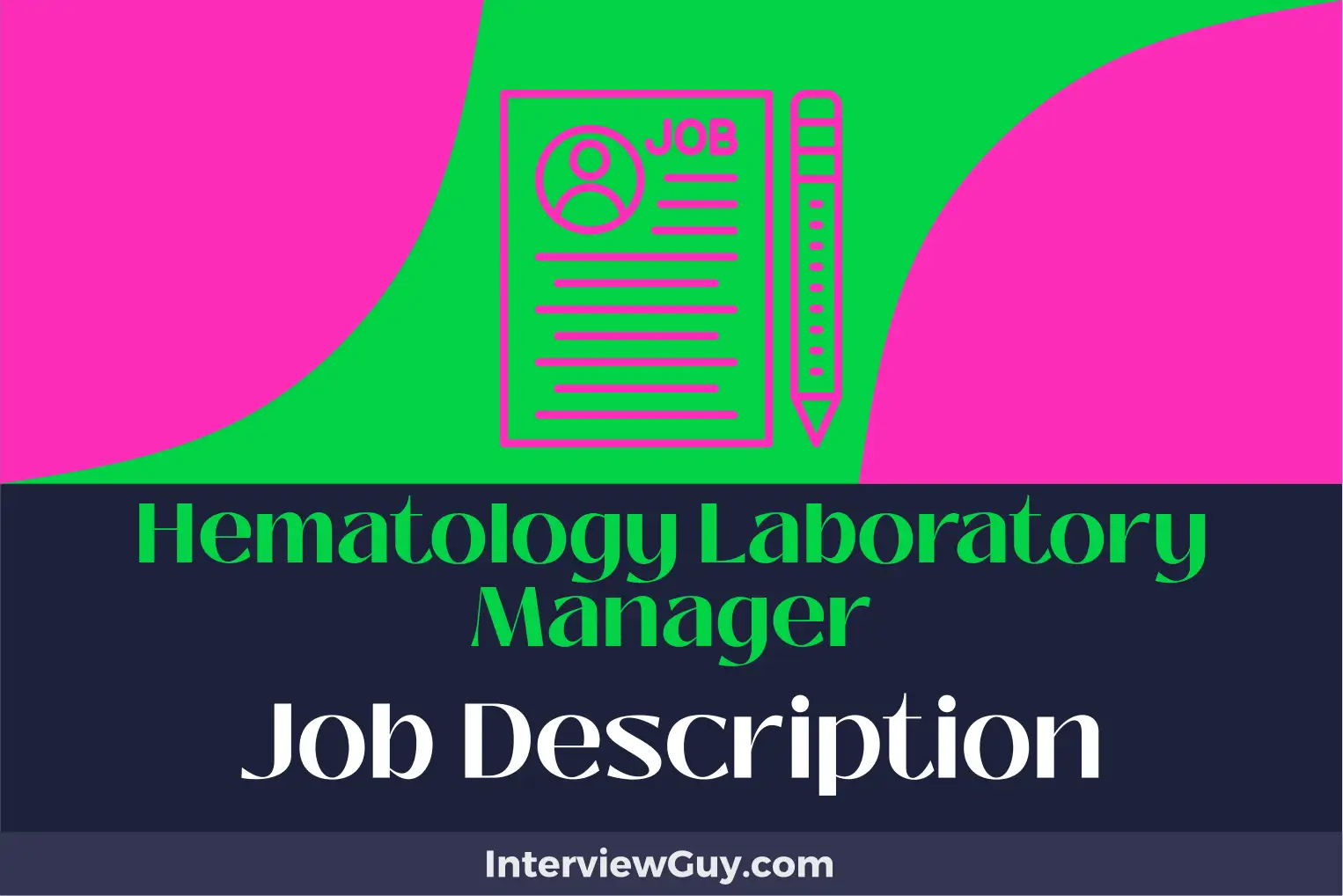 hematology laboratory manager job description