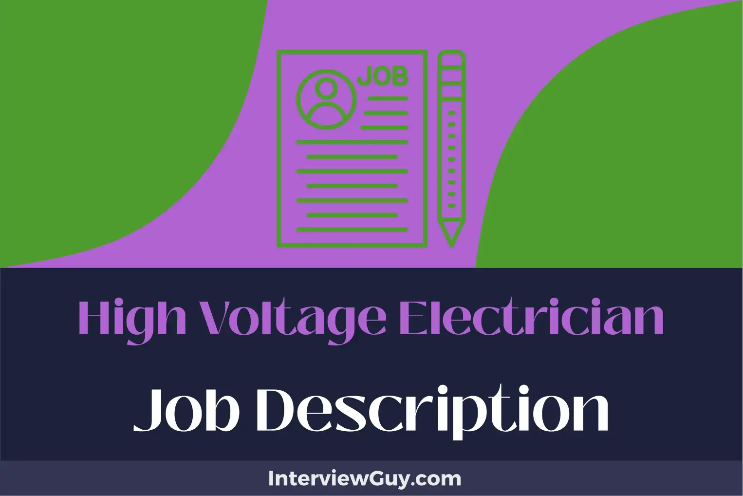high voltage electrician job description