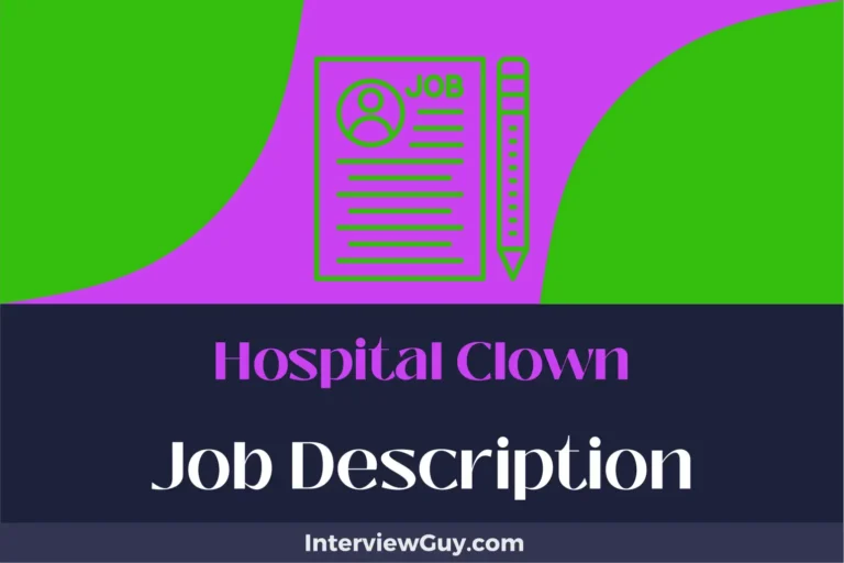 hospital clown job description