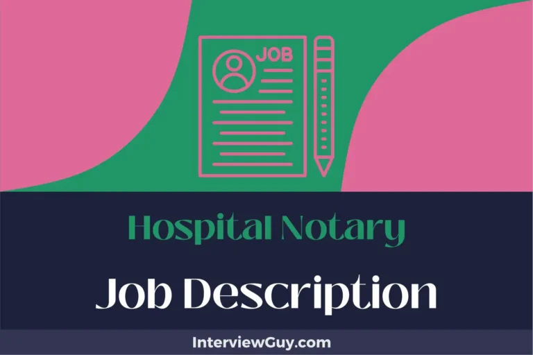 hospital notary job description
