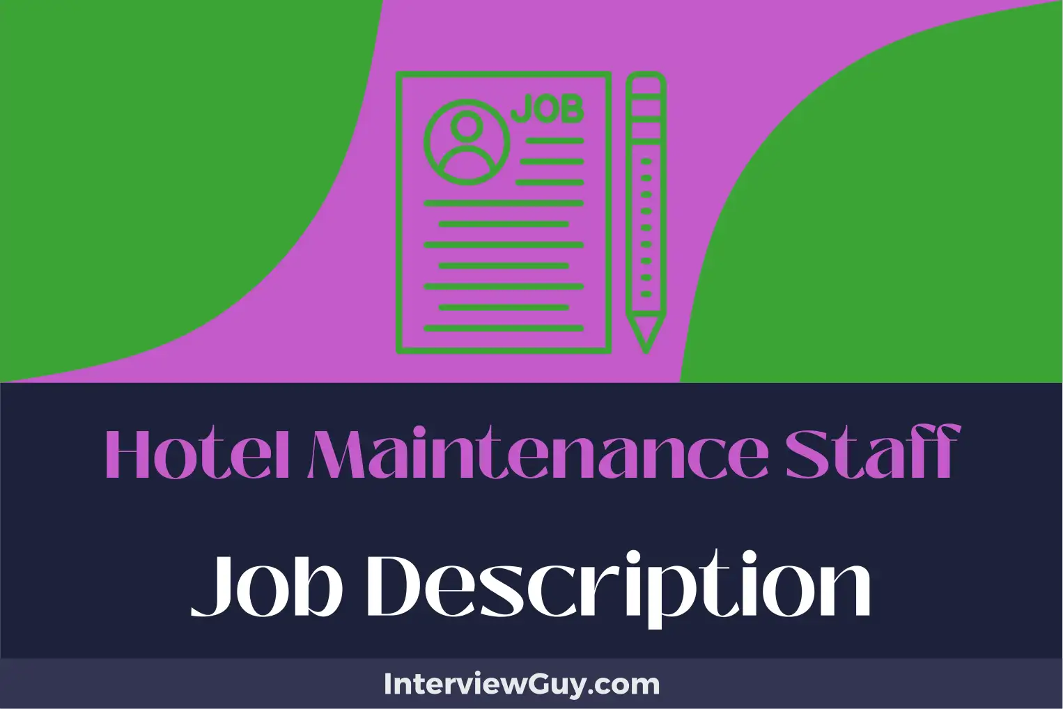 hotel maintenance staff job description