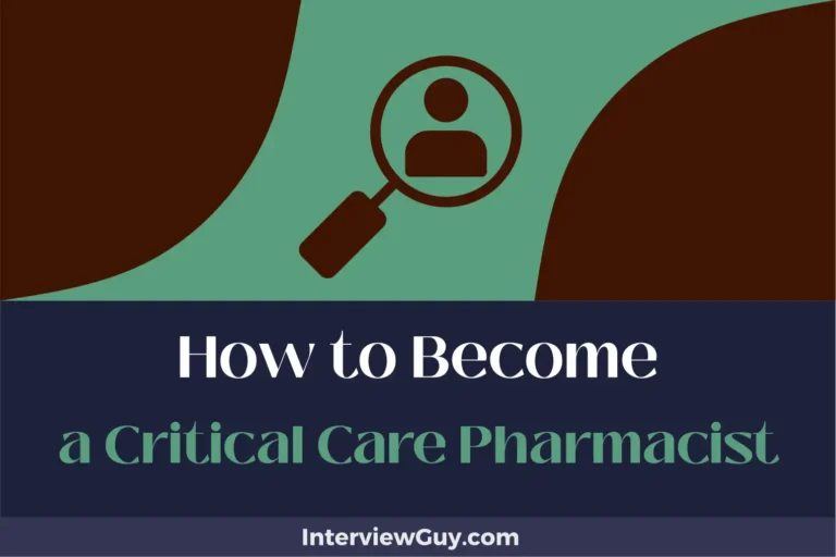 how to become a critical care pharmacist