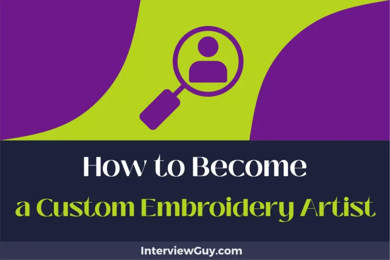 how to become a custom embroidery artist