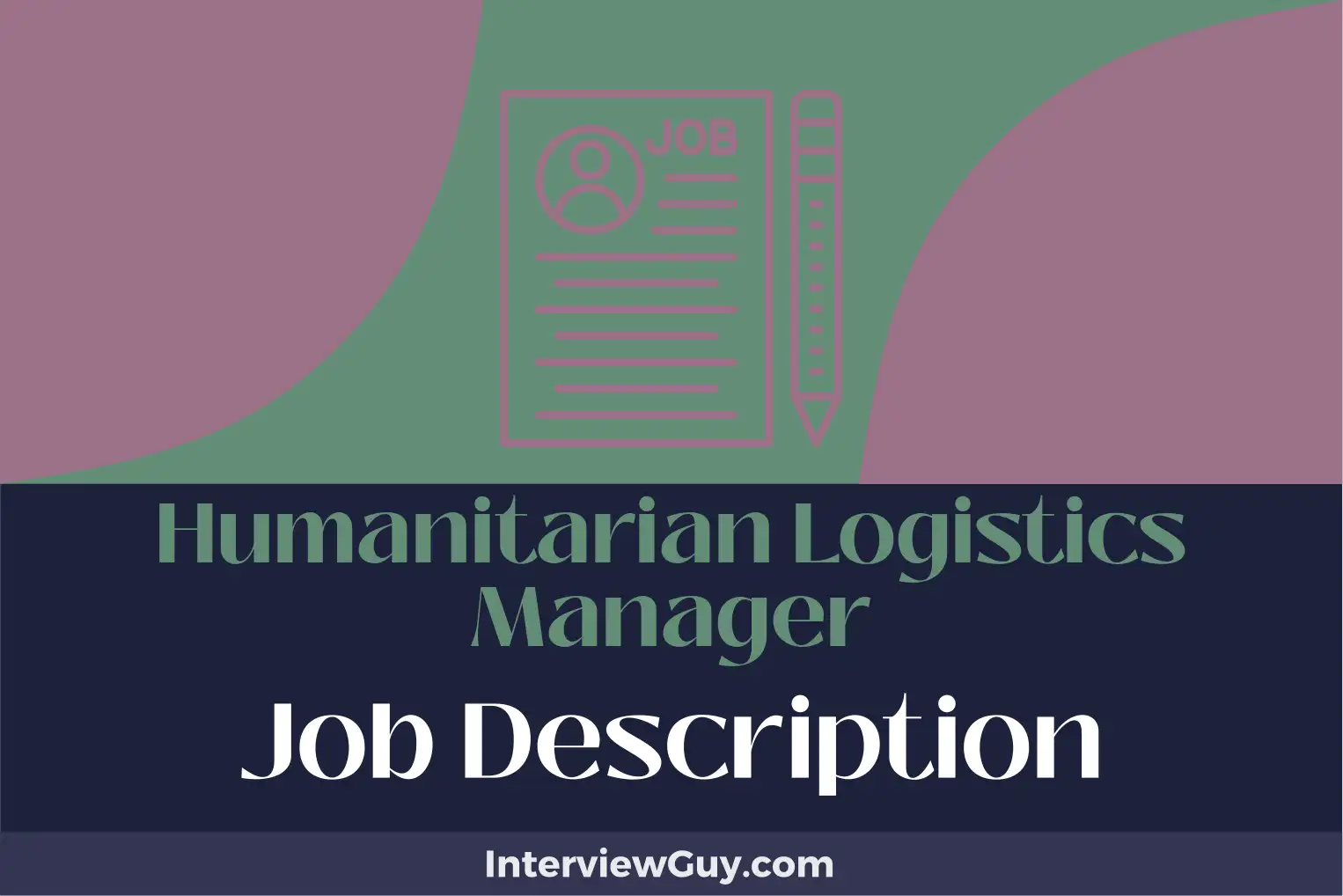 humanitarian logistics manager job description