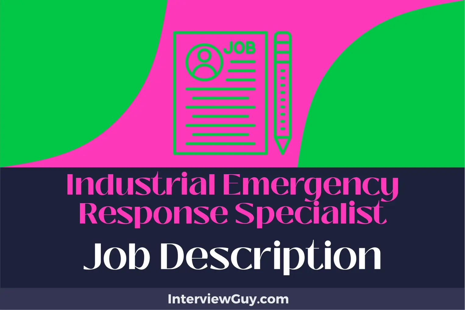 industrial emergency response specialist job description