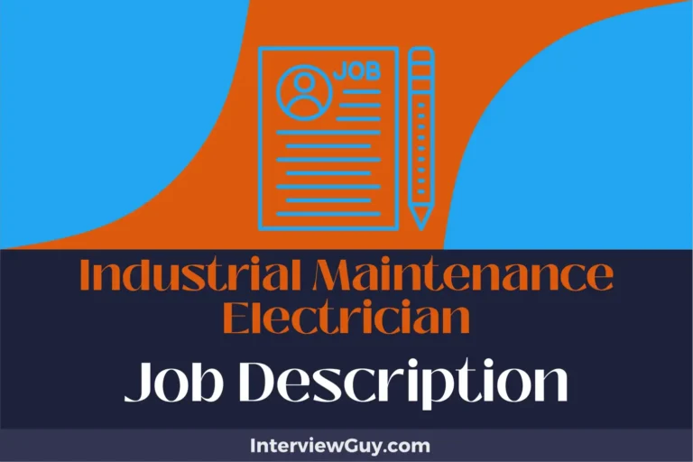 industrial maintenance electrician job description