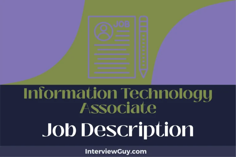 information technology associate job description