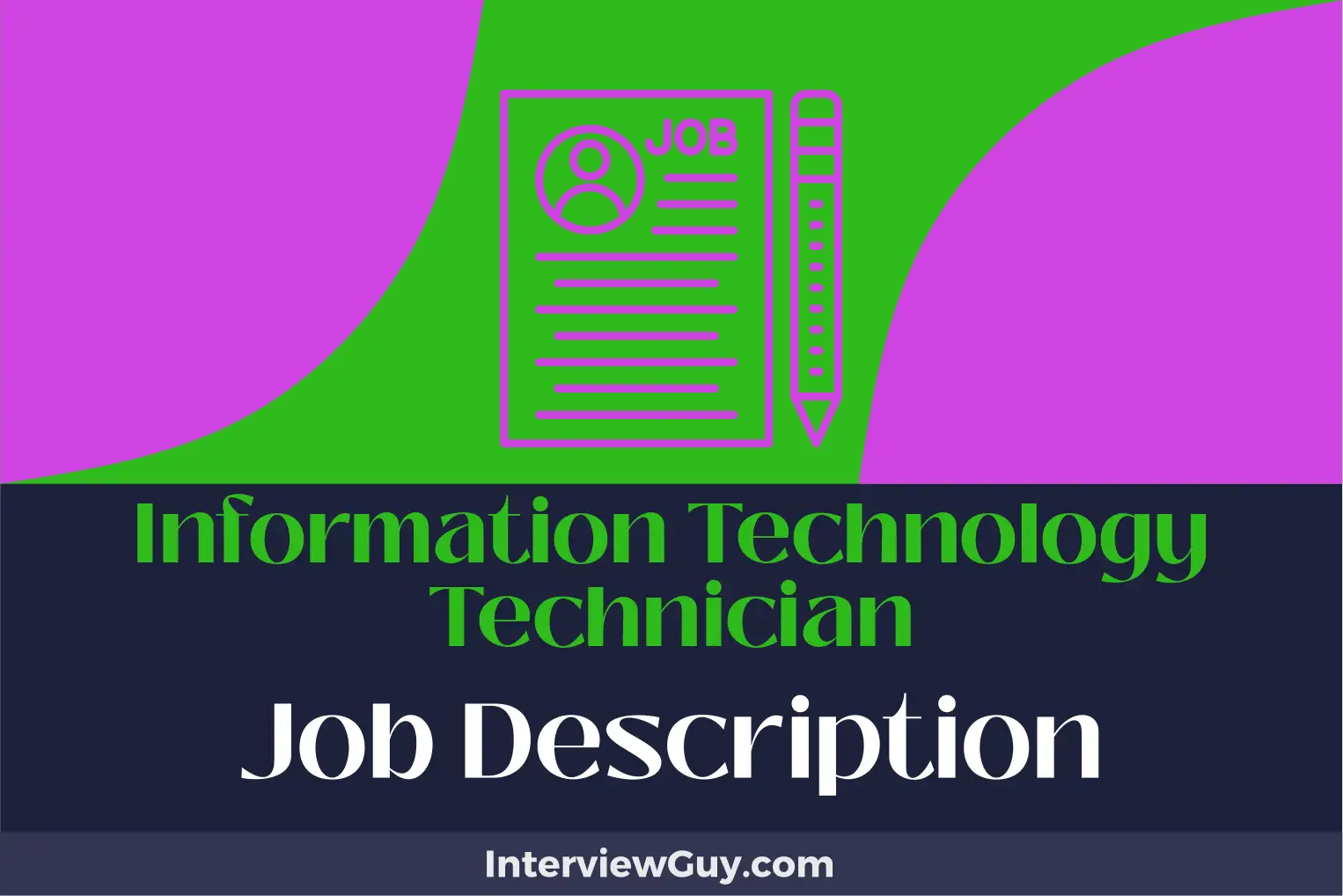 information technology technician job description