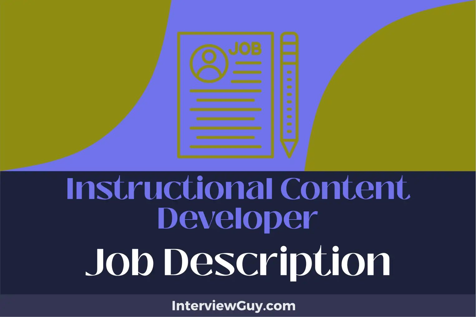 instructional content developer job description