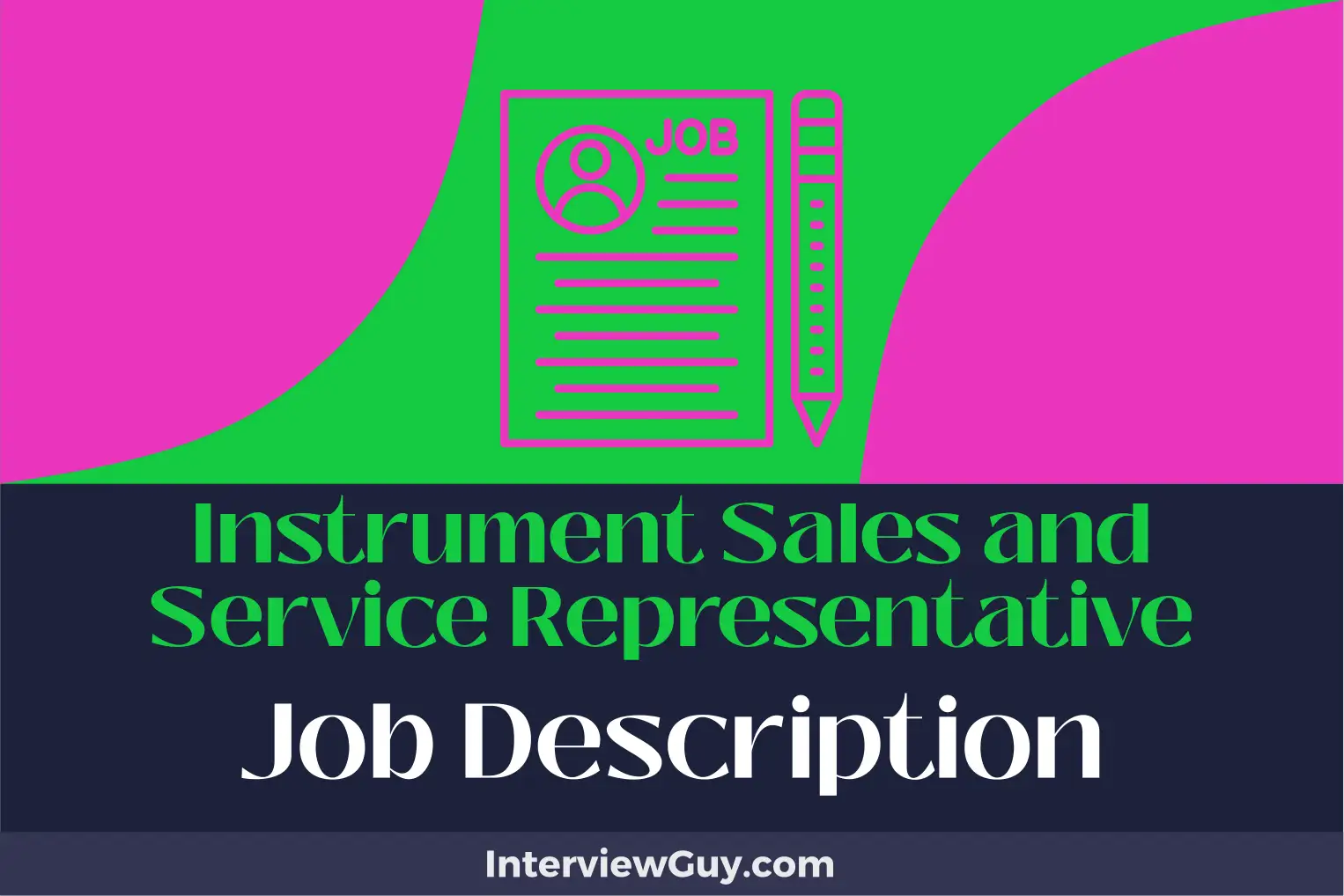 instrument sales and service representative job description