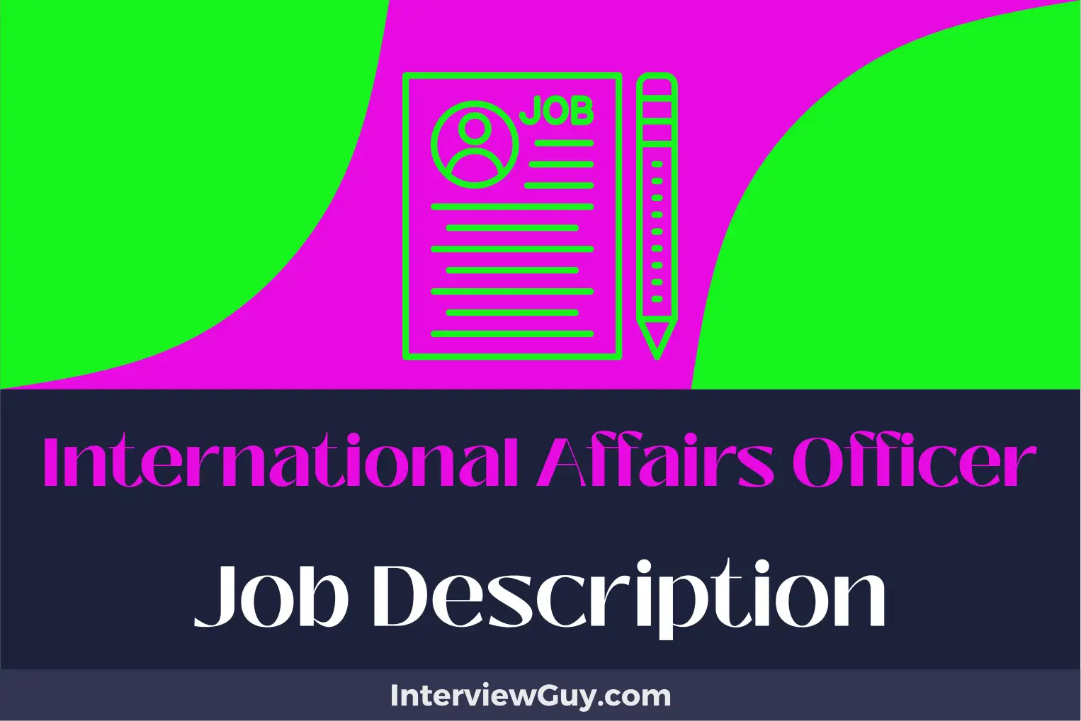 international affairs officer job description