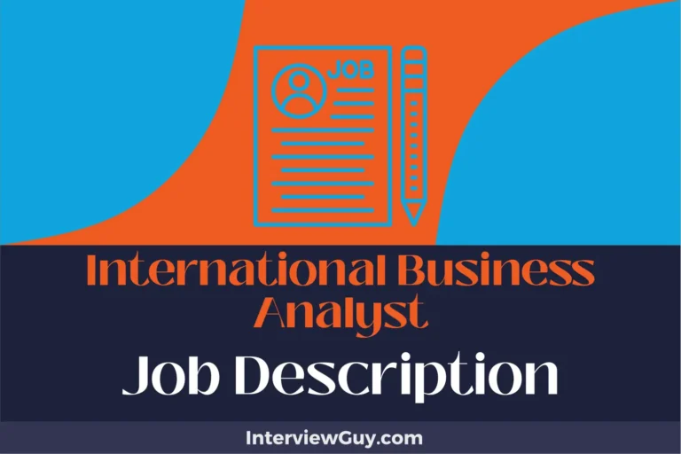 international business analyst job description
