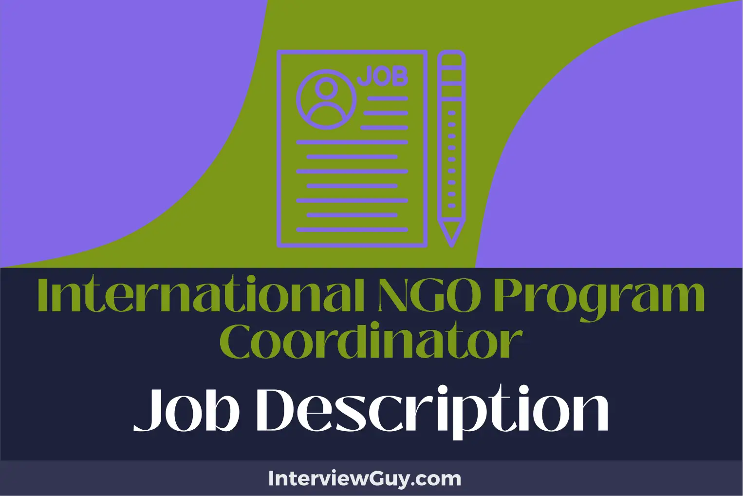 international ngo program coordinator job description