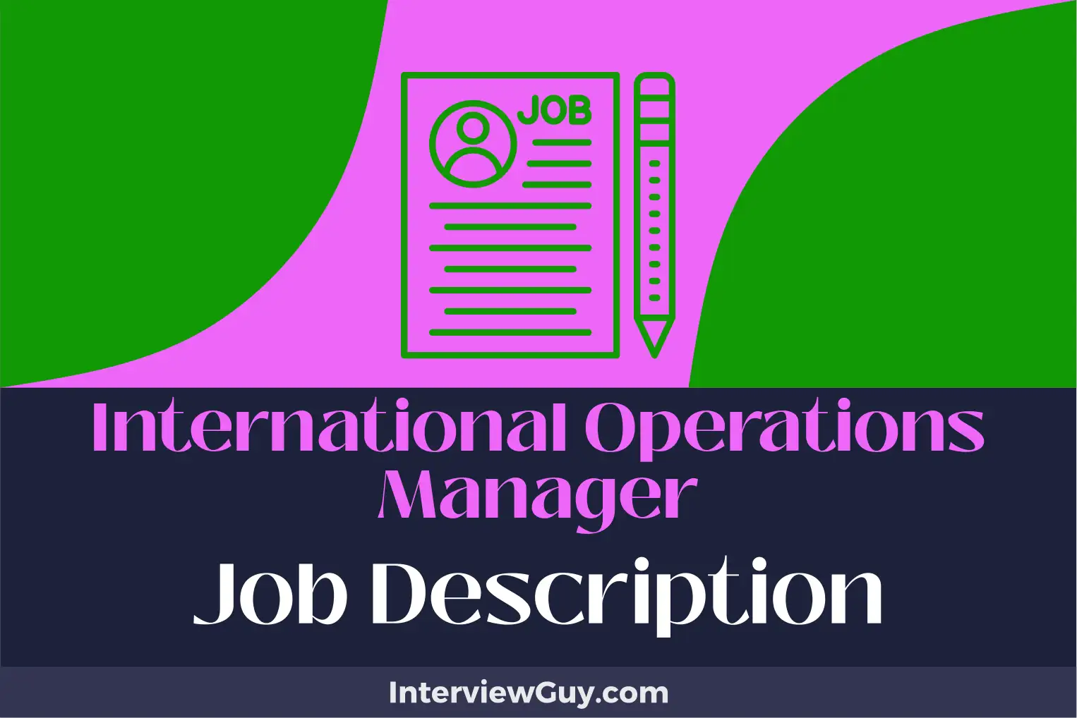 international operations manager job description