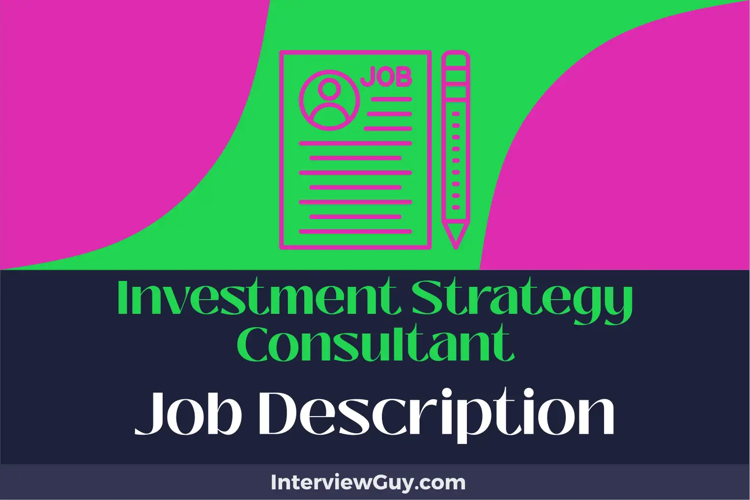 investment strategy consultant job description