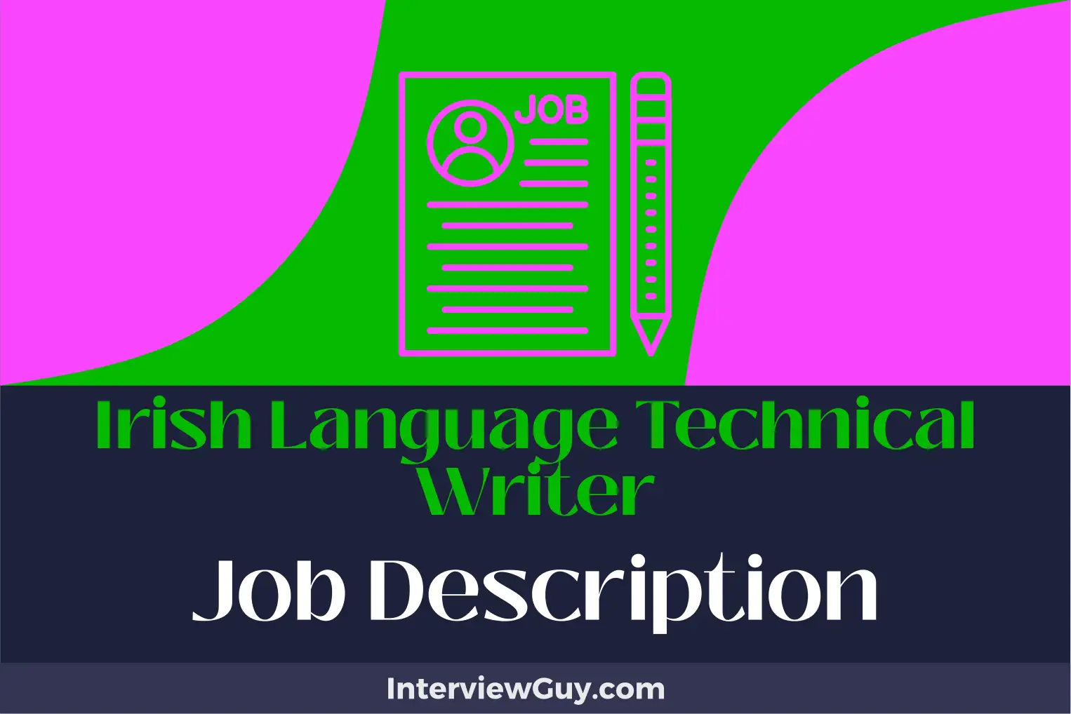 irish language technical writer job description
