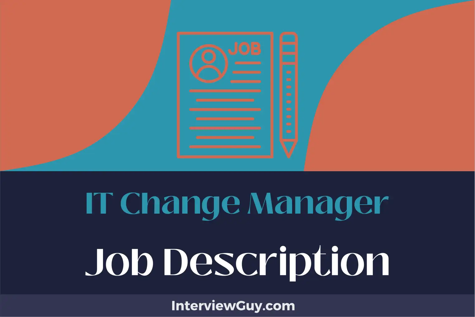 it change manager job description