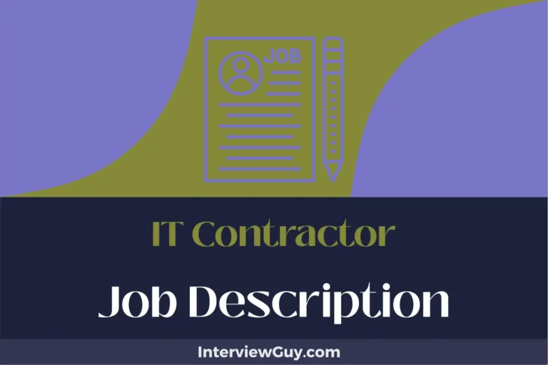 it contractor job description
