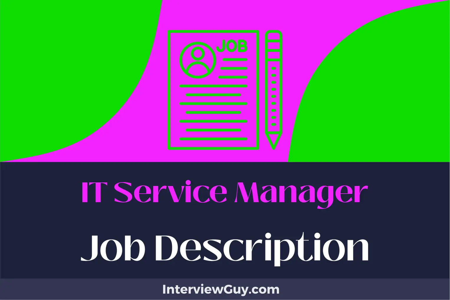 it service manager job description