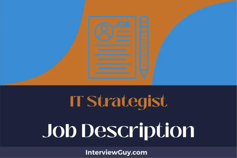 it strategist job description