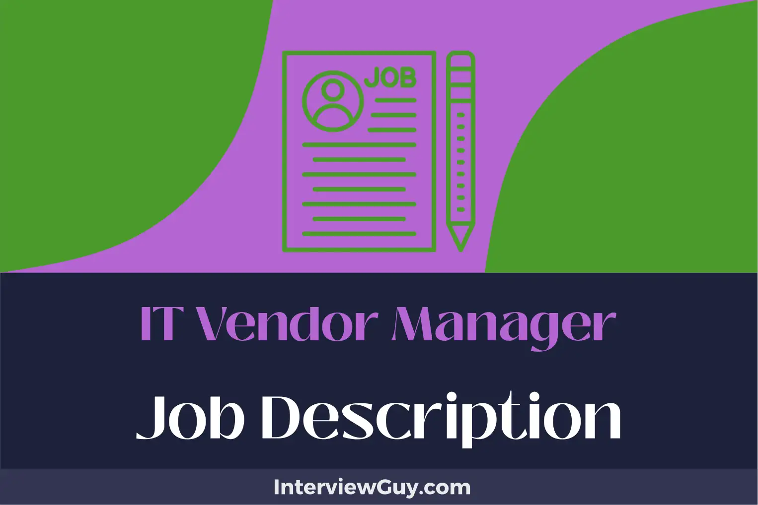 it vendor manager job description