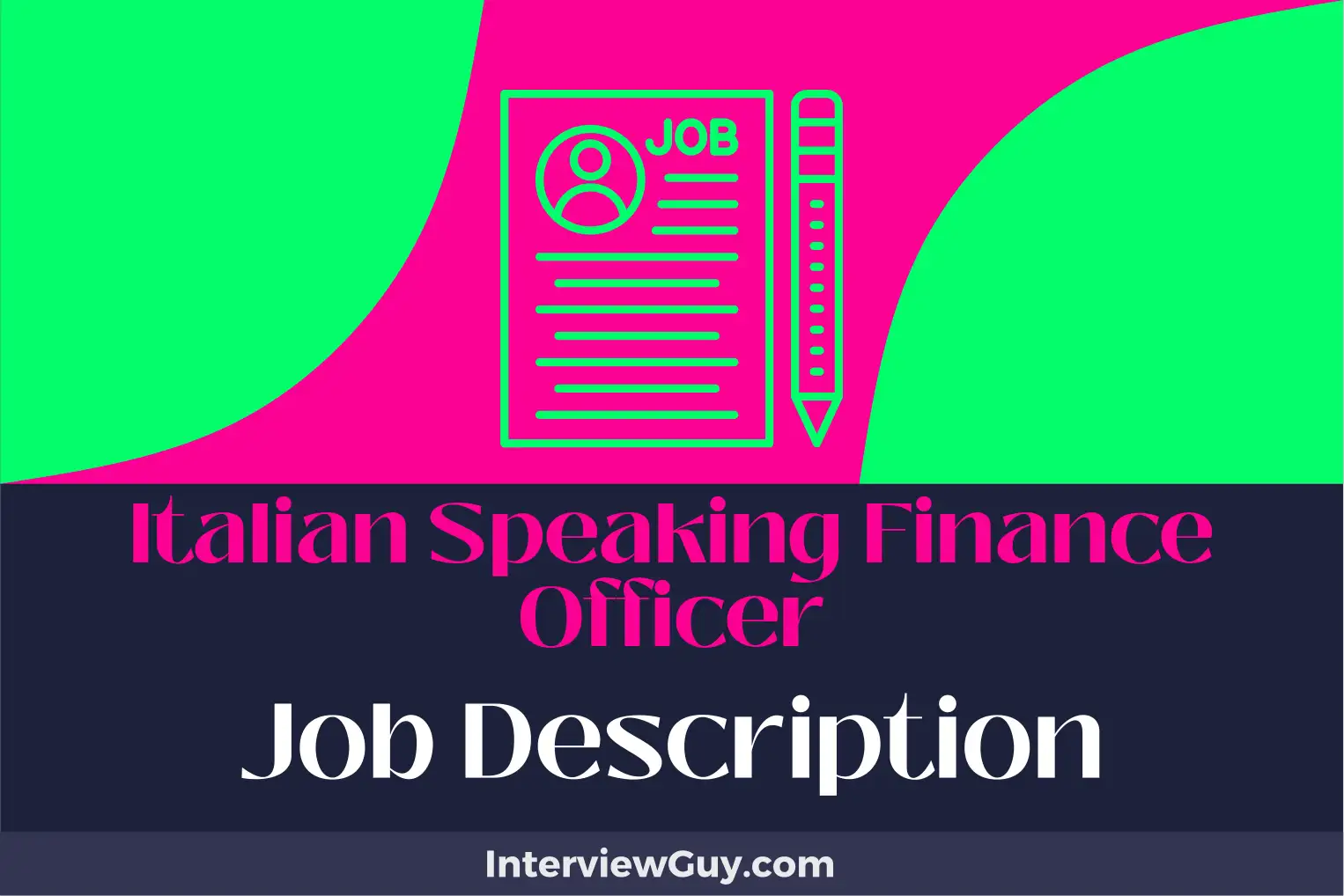 italian speaking finance officer job description