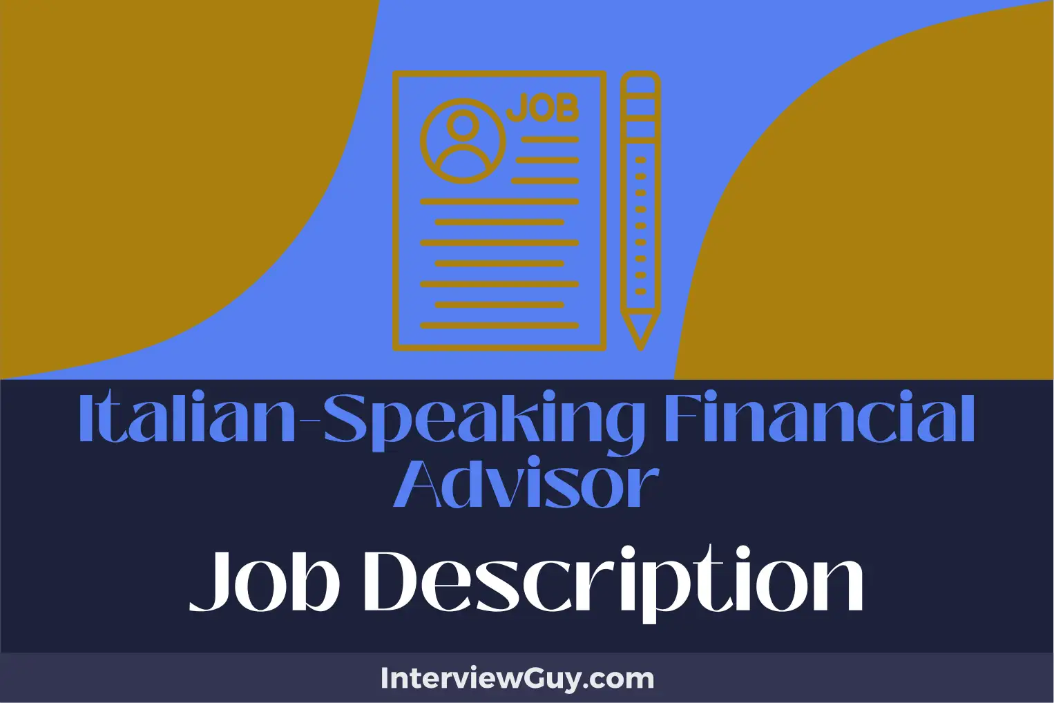 italian-speaking financial advisor job description