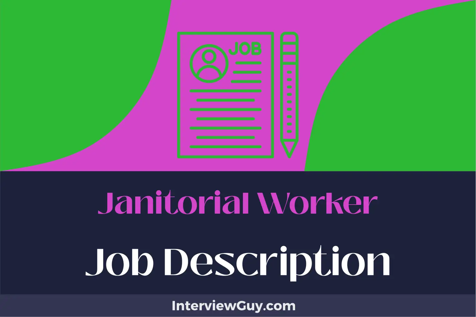 janitorial worker job description