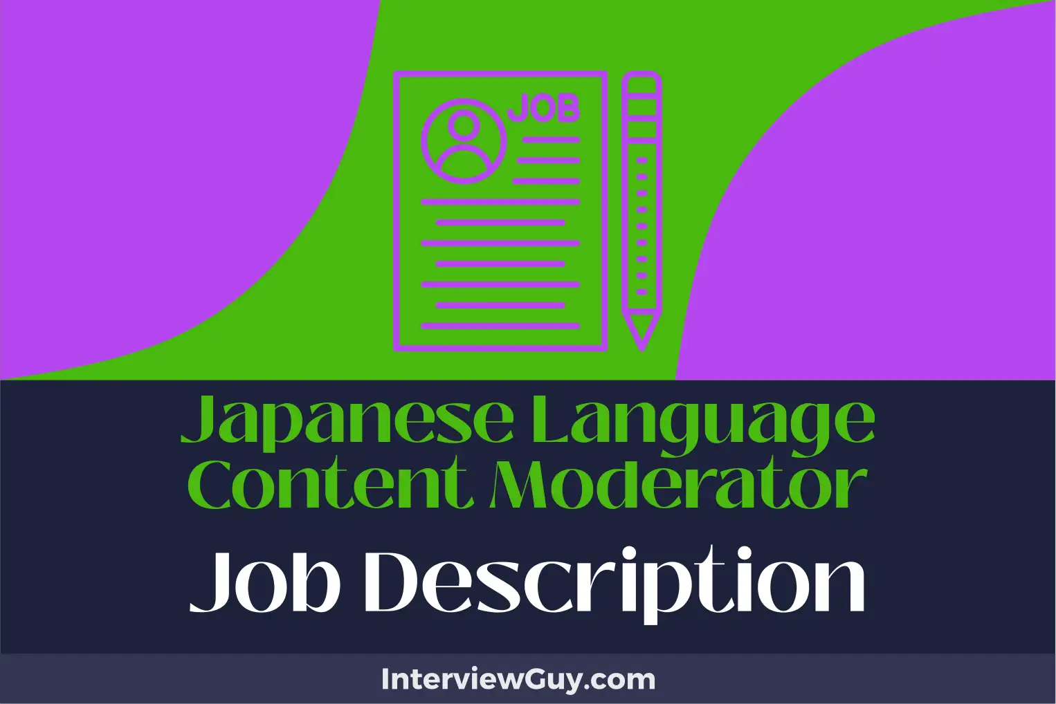 japanese language content moderator job description