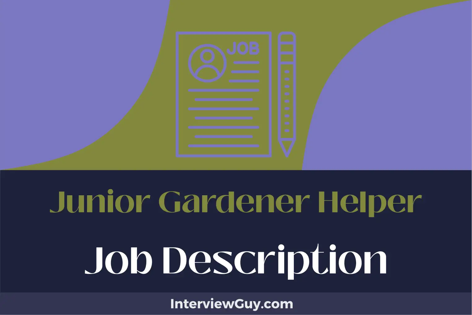 junior gardener helper job description