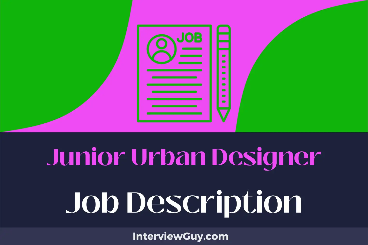 junior urban designer job description