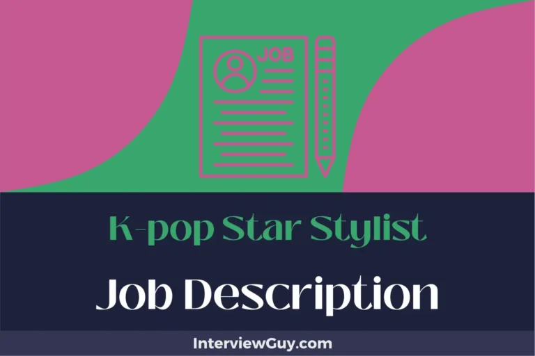 k-pop star stylist job description