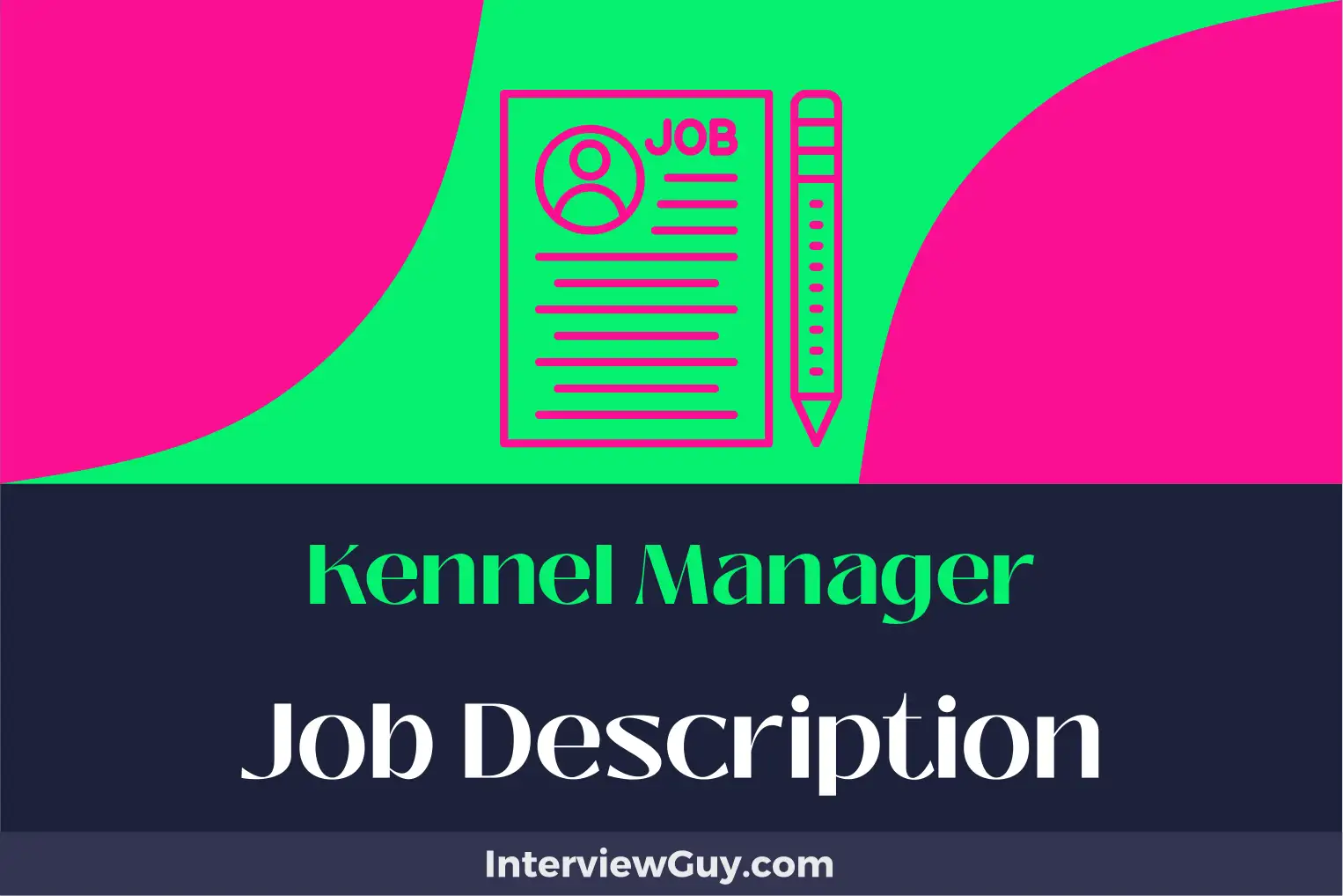 kennel manager job description