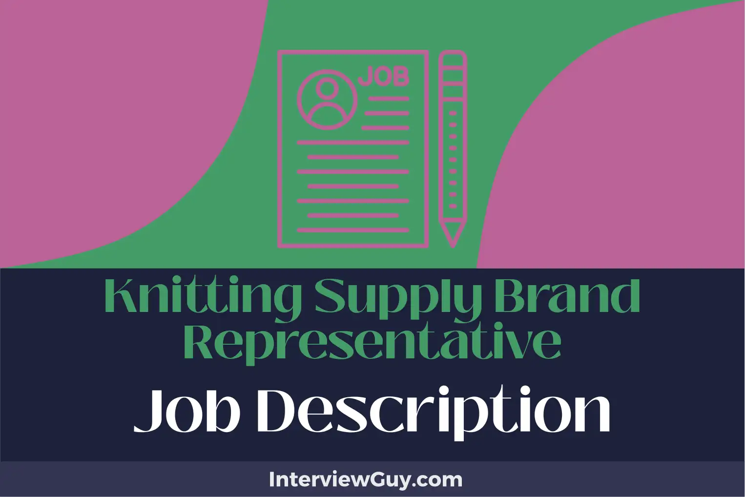 knitting supply brand representative job description