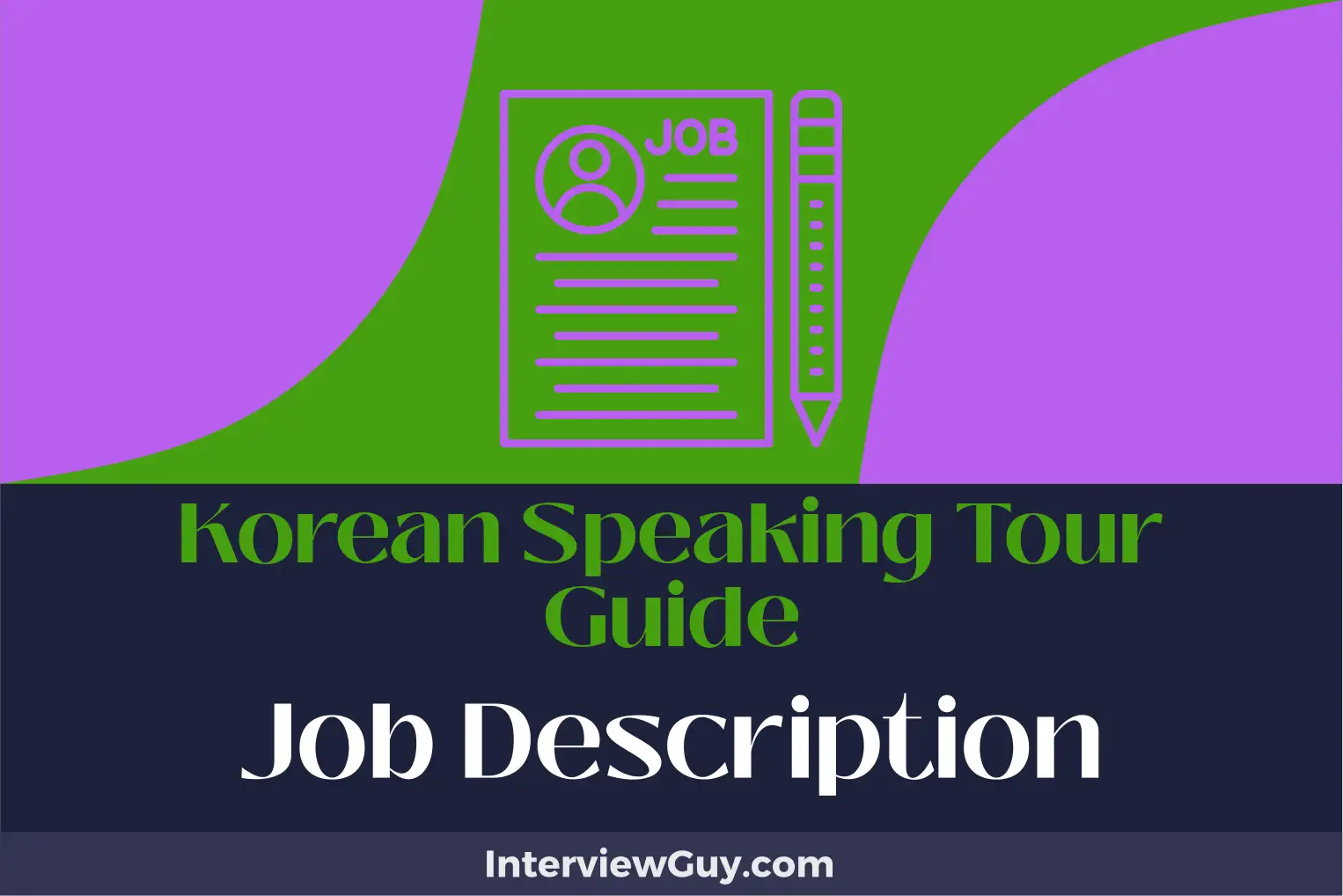 korean speaking tour guide job description
