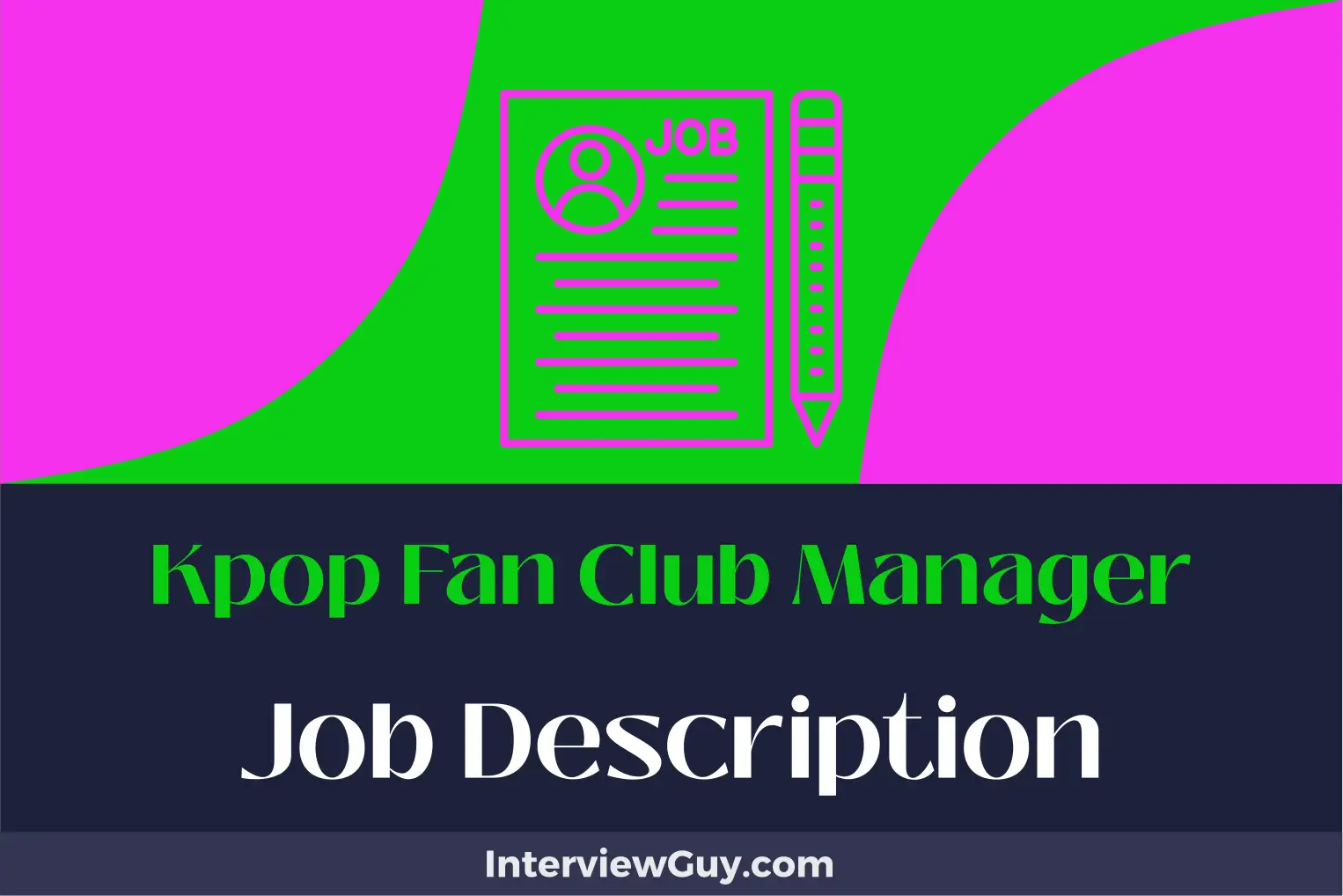 kpop fan club manager job description