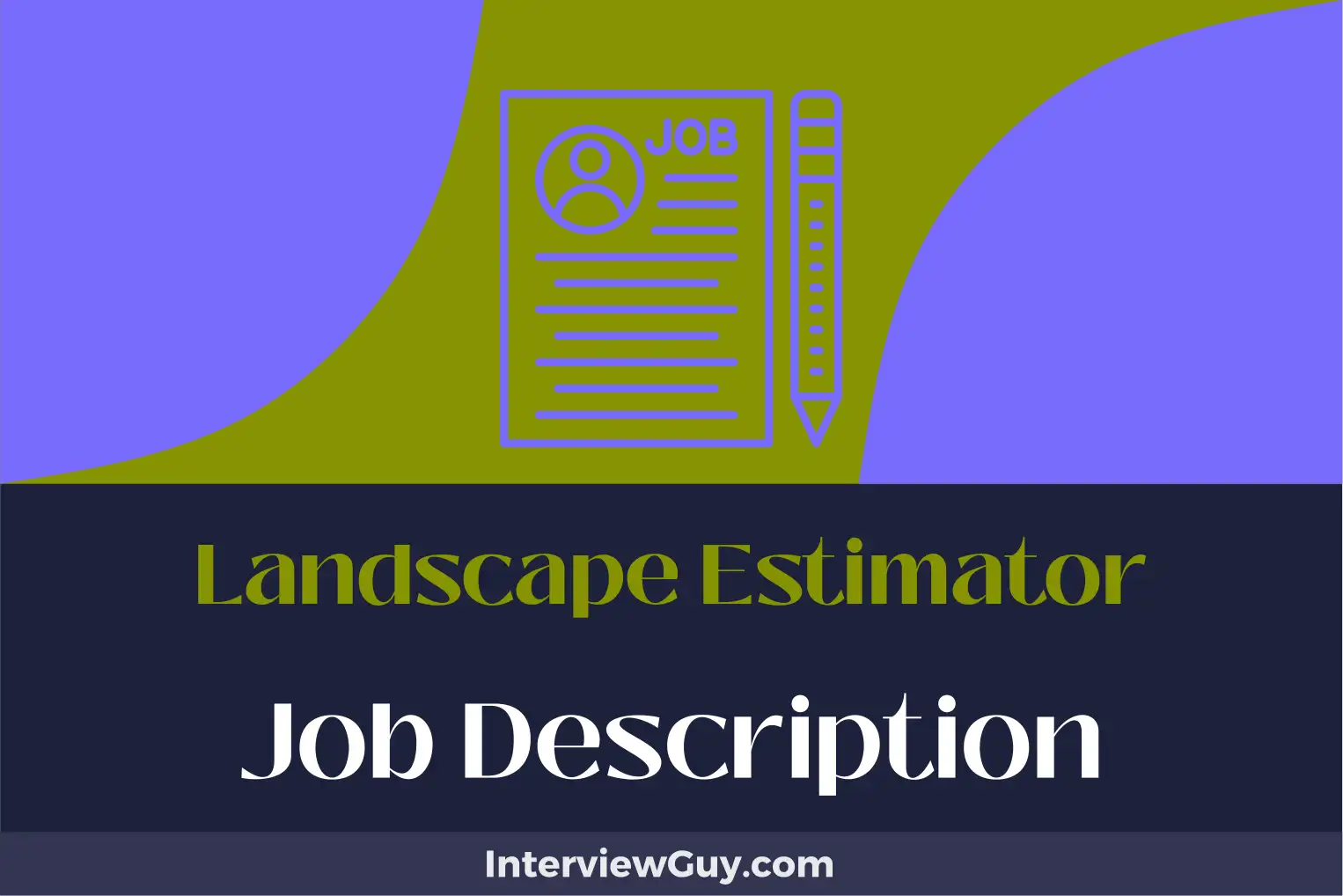 landscape estimator job description
