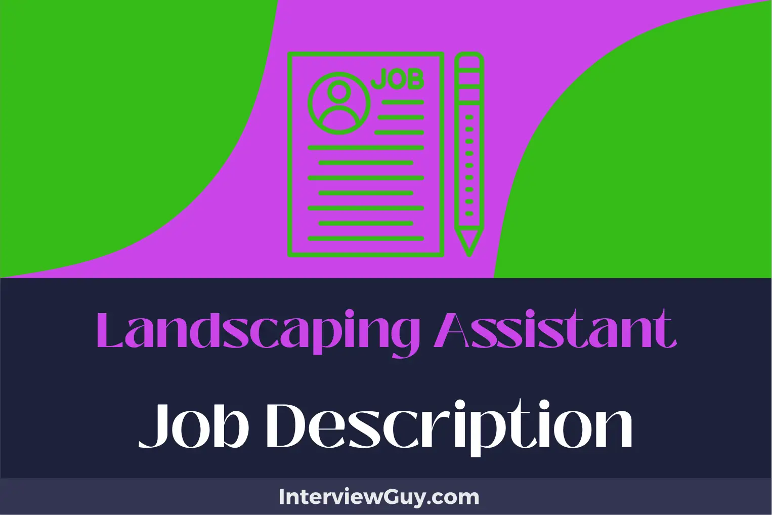 landscaping assistant job description