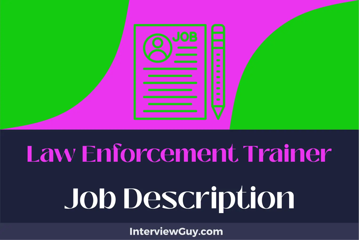 law enforcement trainer job description