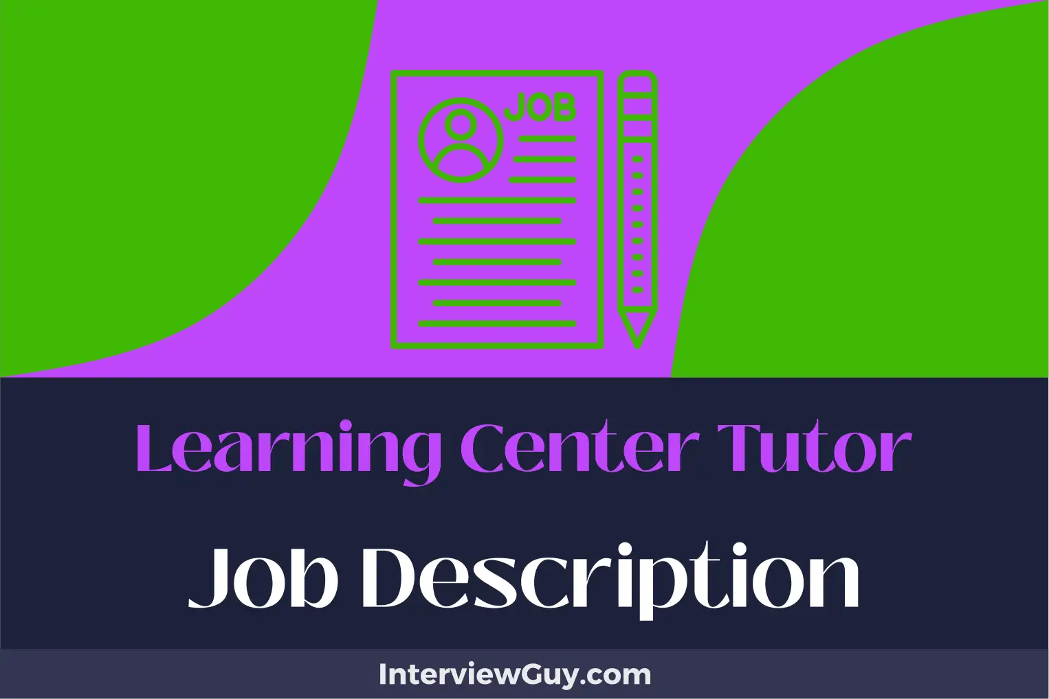 learning center tutor job description