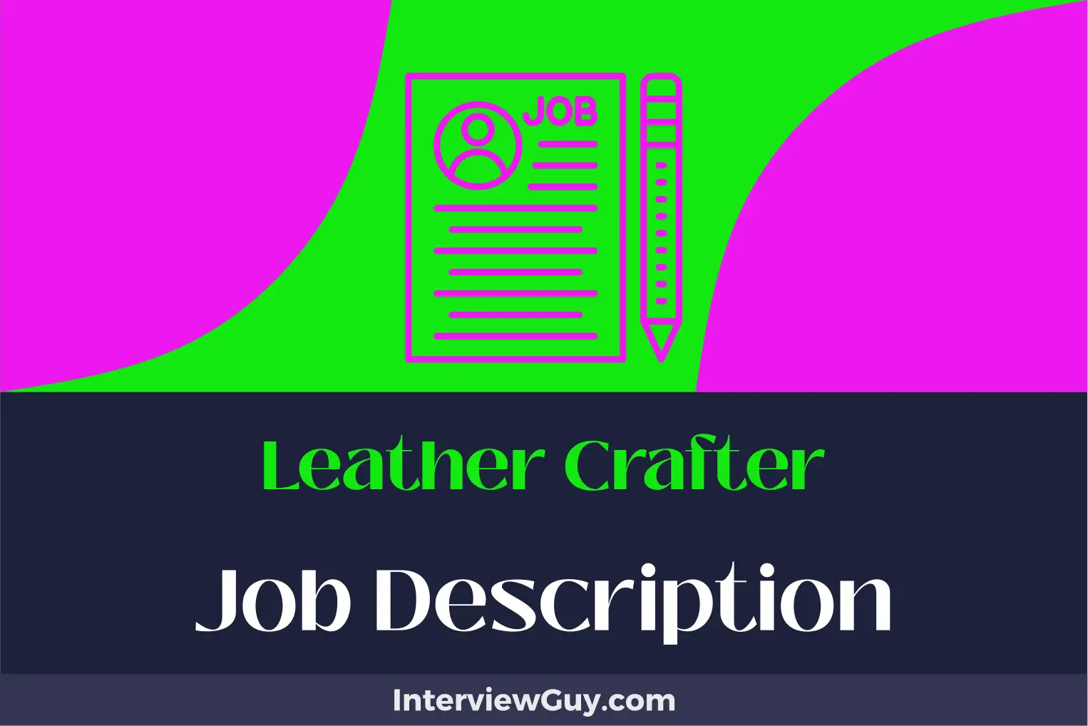 leather crafter job description