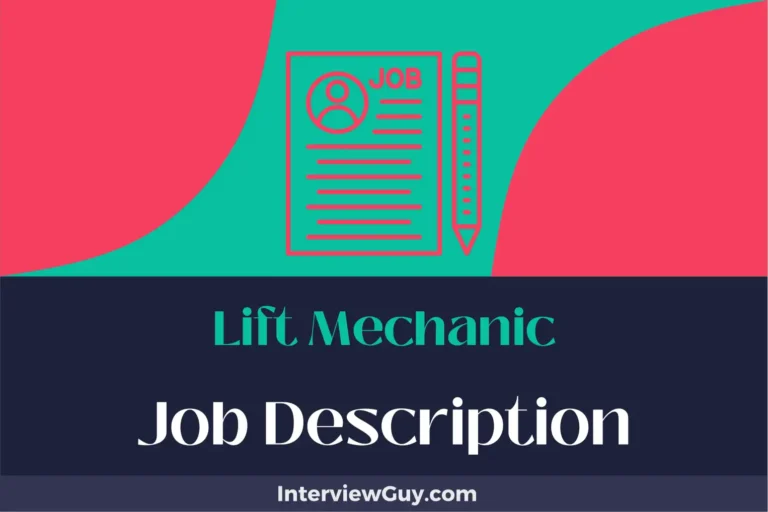 lift mechanic job description