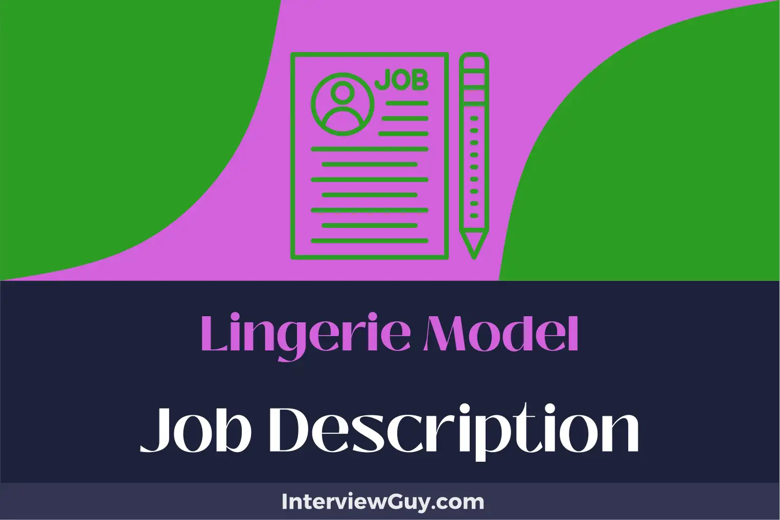 lingerie model job description