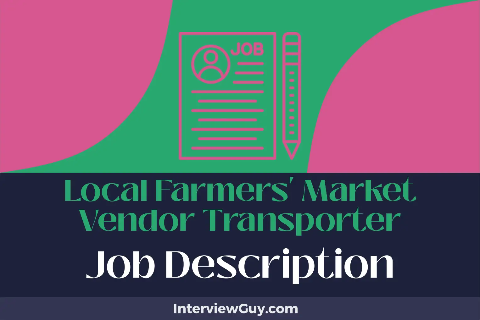 local farmers' market vendor transporter job description