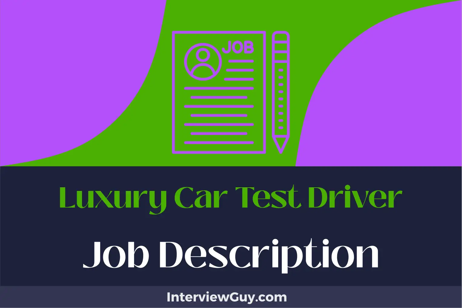 luxury car test driver job description