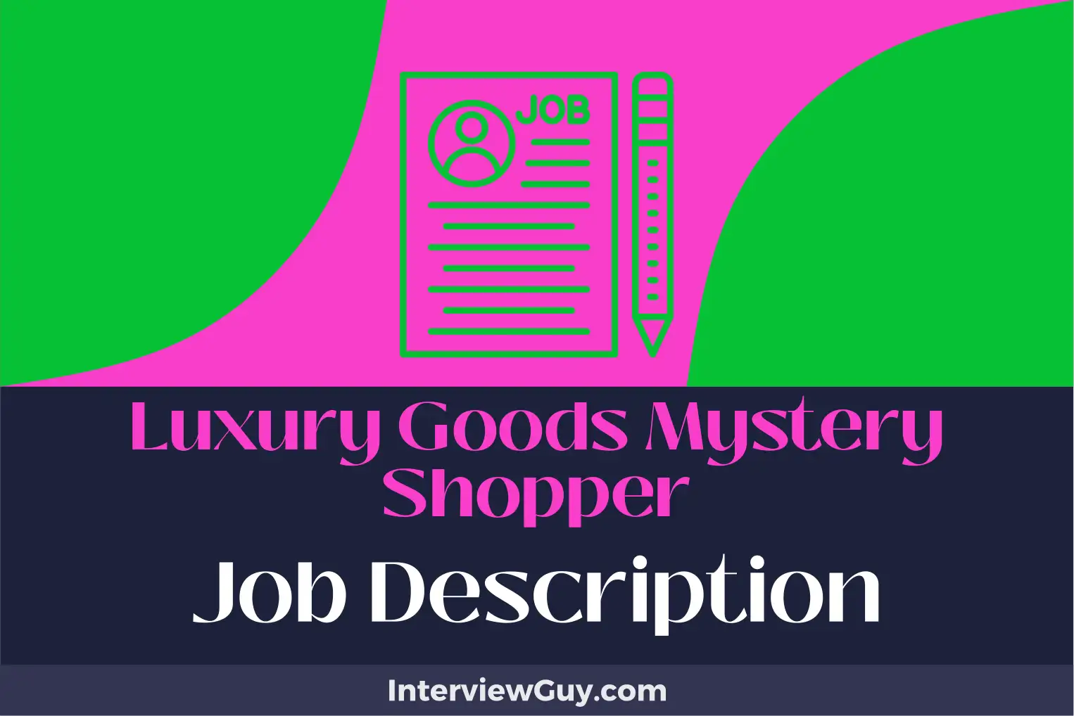 luxury goods mystery shopper job description