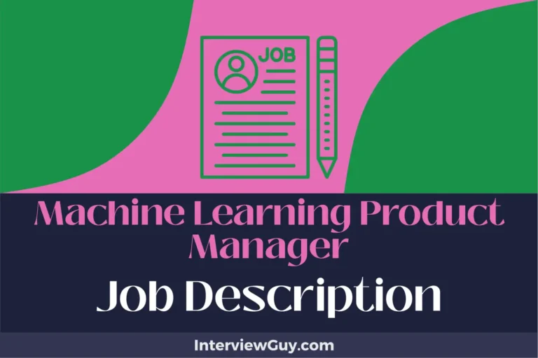 machine learning product manager job description