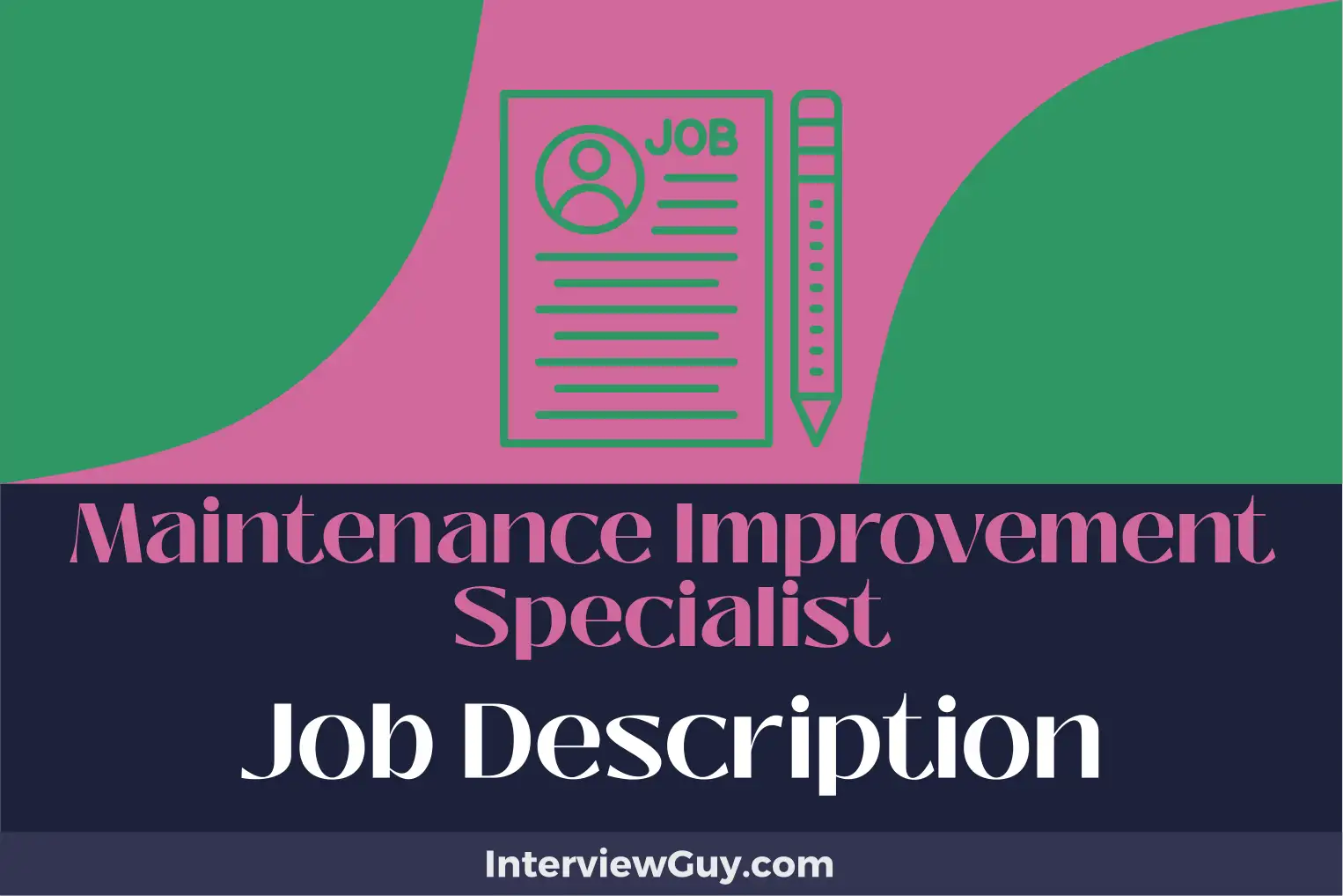 maintenance improvement specialist job description