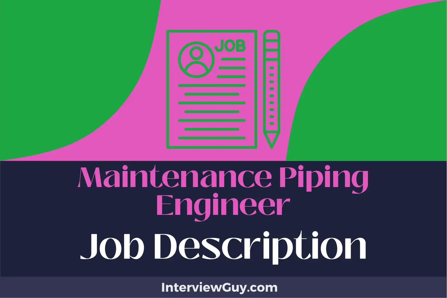maintenance piping engineer job description