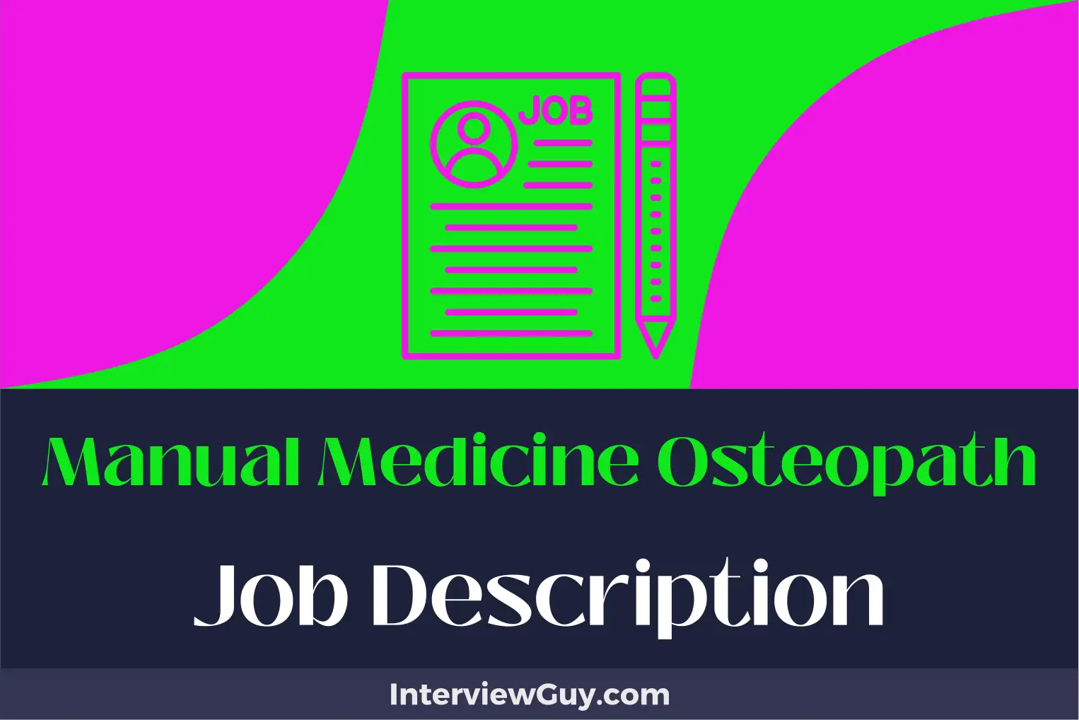 manual medicine osteopath job description